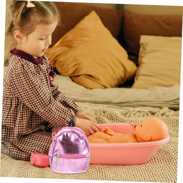 GALPADA Mini-Rucksack in Rosa für Puppen – dekorativ und funktional für Heim-Miniaturen