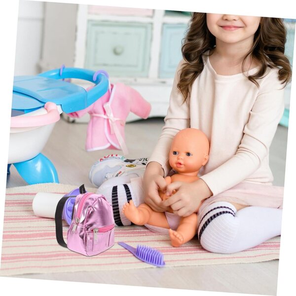 GALPADA Mini-Rucksack in Rosa für Puppen – dekorativ und funktional für Heim-Miniaturen