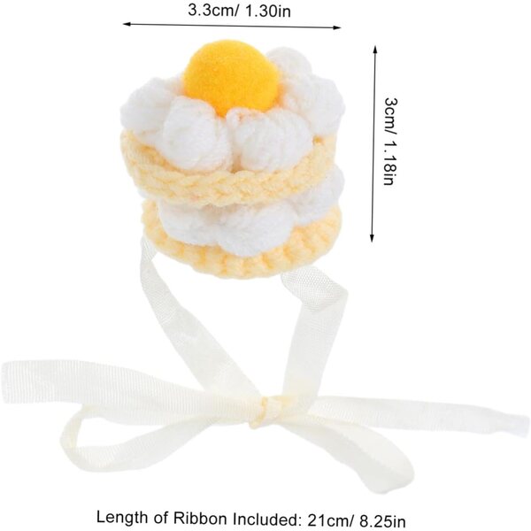 BESPORTBLE Cappello all'uncinetto Mini per Bambole e Peluche, Accessorio Decorativo Fatto a Mano