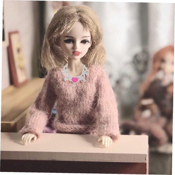 Set 20 Collane Miniatura per Bambole Gioielli e Accessori Moda Colorati