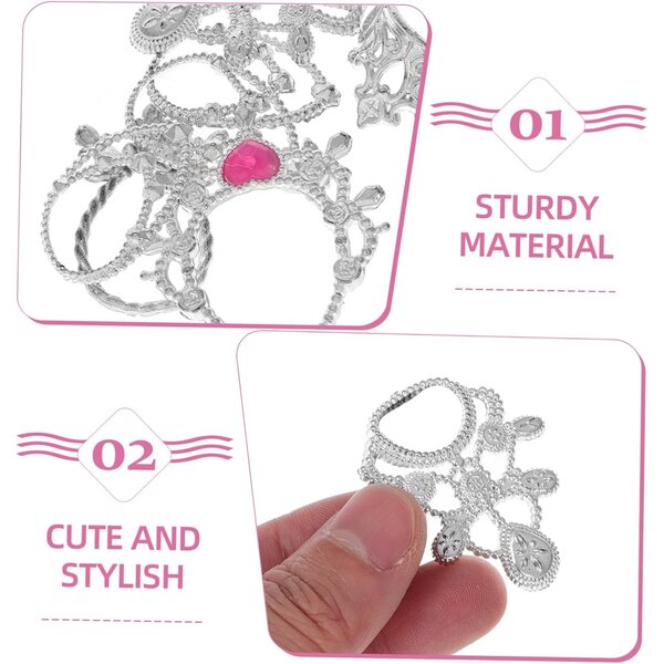 Set 20 Collane Miniatura per Bambole Gioielli e Accessori Moda Colorati