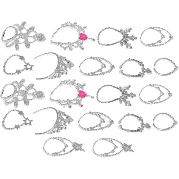 Set mit 20 Mini-Halsketten für Puppen, farbiges Kunststoffzubehör, 30 cm, personalisierter Look