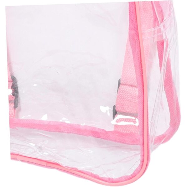 BESPORTBLE Transparente PVC-Tasche 25 x 30 x 10 cm, leichter Organizer für Spielzeug und Stofftiere
