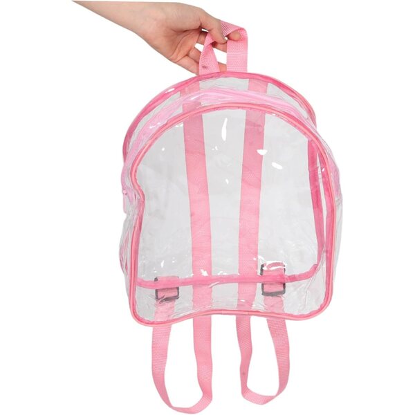 BESPORTBLE Transparente PVC-Tasche 25 x 30 x 10 cm, leichter Organizer für Spielzeug und Stofftiere