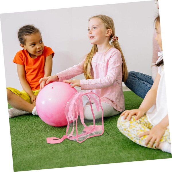 BESPORTBLE Transparente PVC-Tasche 25 x 30 x 10 cm, leichter Organizer für Spielzeug und Stofftiere