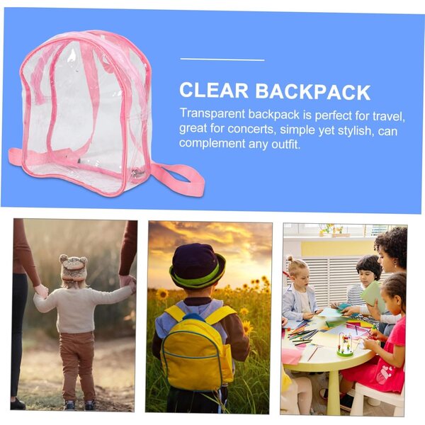 BESPORTBLE Transparente PVC-Tasche 25 x 30 x 10 cm, leichter Organizer für Spielzeug und Stofftiere