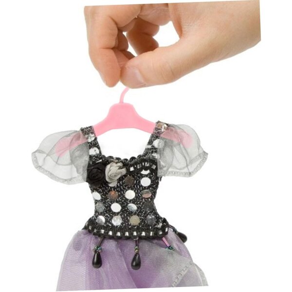Didiseaon 100 Pezzi Mini Grucce Rosa in Plastica per Vestiti Bambole, Accessori Sicuri