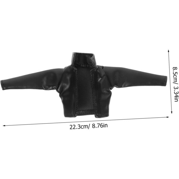 Completo Carriera per Bambole 30 cm con Giacca PU e Gonna in Pelle Elegante