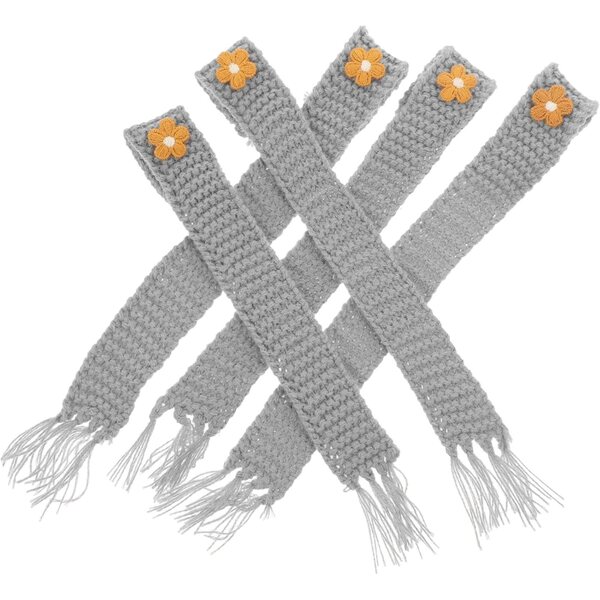 5 Mini Sciarpe in Lana Regolabili per Bambole, Accessori Decorativi Soffici e Morbidi