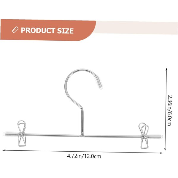 Mini Grucce in Metallo Argento per Bambole 12cm - Set 5 Pezzi per Armadio e Casa delle Bambole