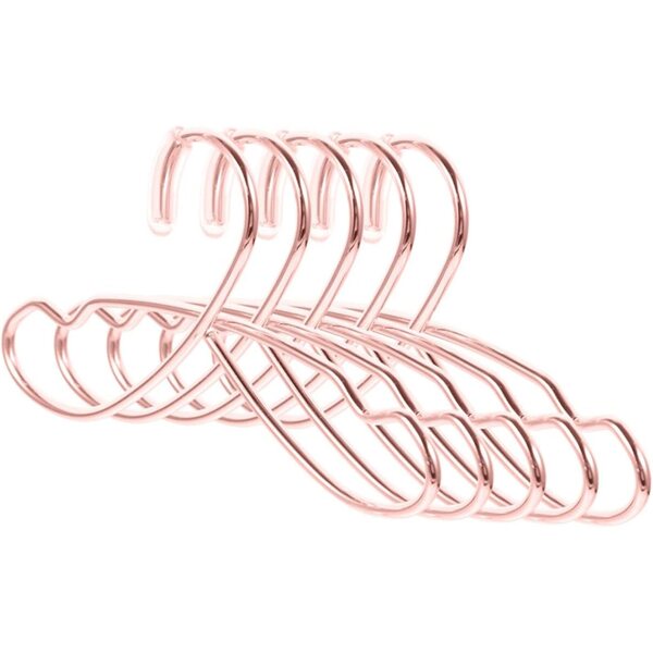 Puppenkleiderbügel 5 Stück Roségold robuste und leichte Mini-Kleiderbügel