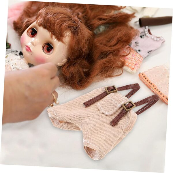 Beaupretty Salopette in Cotone Morbido con Bretelle per Bambole e Peluche Kawaii