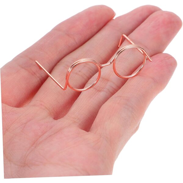 BESPORTBLE 40 Occhiali Miniatura per Bambole in Metallo Leggero Colorati Oro Argento Rosa Nero