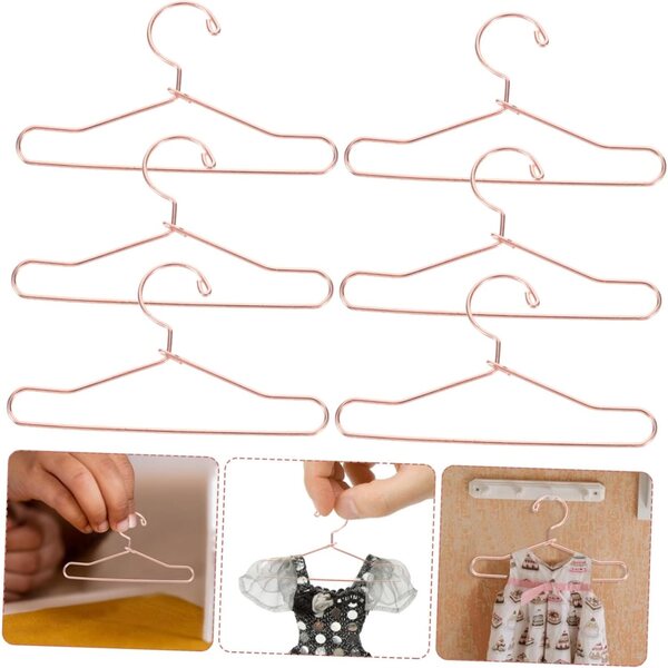 BESPORTBLE 10 Mini Grucce per Bambole in Metallo Dorato, Accessori per Casa delle Bambole