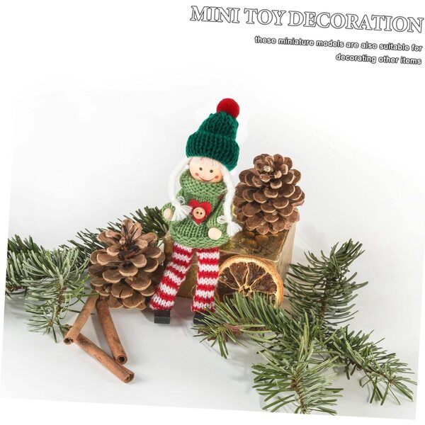 Set 20 Mini Cappelli e Sciarpe Natalizie per Bambole e Decorazioni Fai da Te