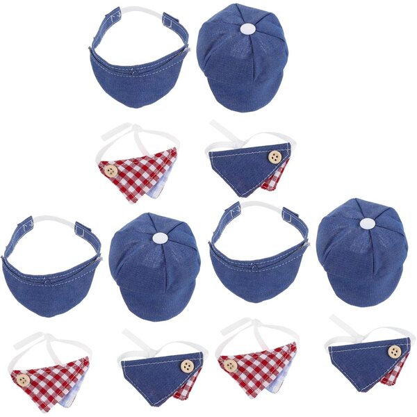 iplusmile 12pz Cappelli e Sciarpe Miniature per Bambole - Basco e Berretti Estivi