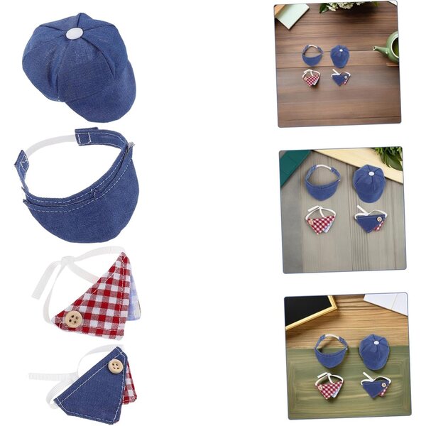 iplusmile 12pz Cappelli e Sciarpe Miniature per Bambole - Basco e Berretti Estivi