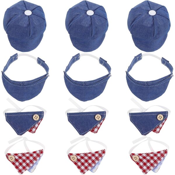 Set 12 Pezzi Cappelli e Sciarpe Eleganti per Bambole - Accessori Moda Morbidi e Versatili