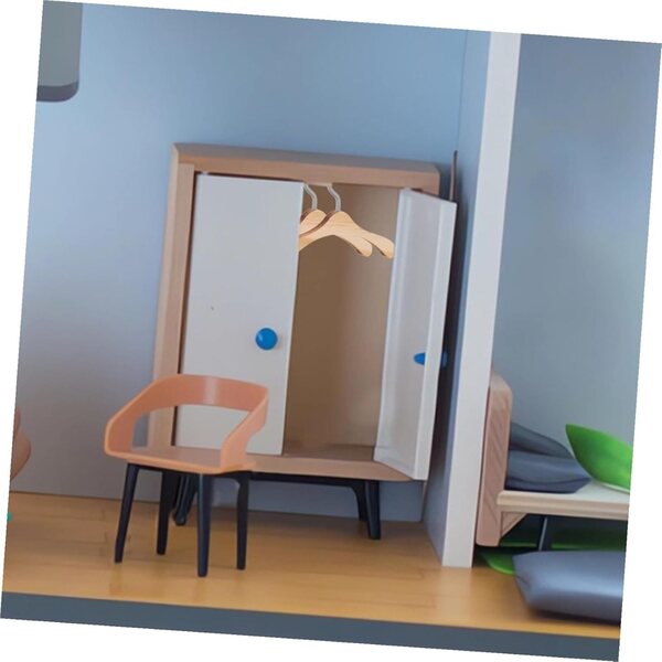 10 Stück Mini-Puppenkleiderbügel aus Holz, kompakte Kleiderbügel für das Puppenhaus