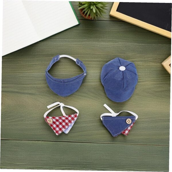 ORFOFE Set 12 Pezzi Cappelli Mini Berretto e Sciarpa Triangolare per Giochi e Feste