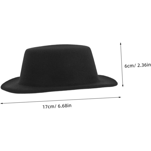 VICASKY Cappello Mini Nero per Bambole - Accessorio Cosplay e Decorazioni Feste