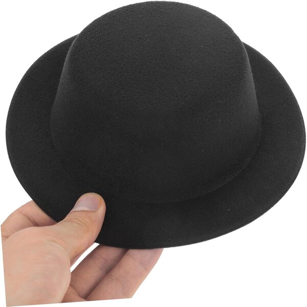 VICASKY Cappello Mini Nero per Bambole - Accessorio Cosplay e Decorazioni Feste
