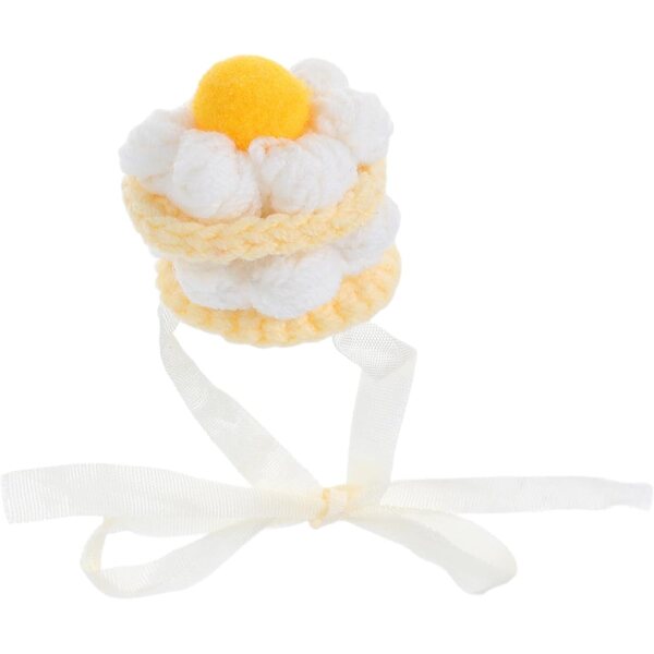 Mini Cappelli all'Uncinetto per Bambole e Peluche Forma Torta Accessori Versatili
