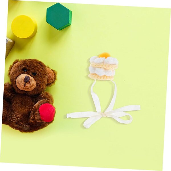 Mini Cappelli all'Uncinetto per Bambole e Peluche Forma Torta Accessori Versatili