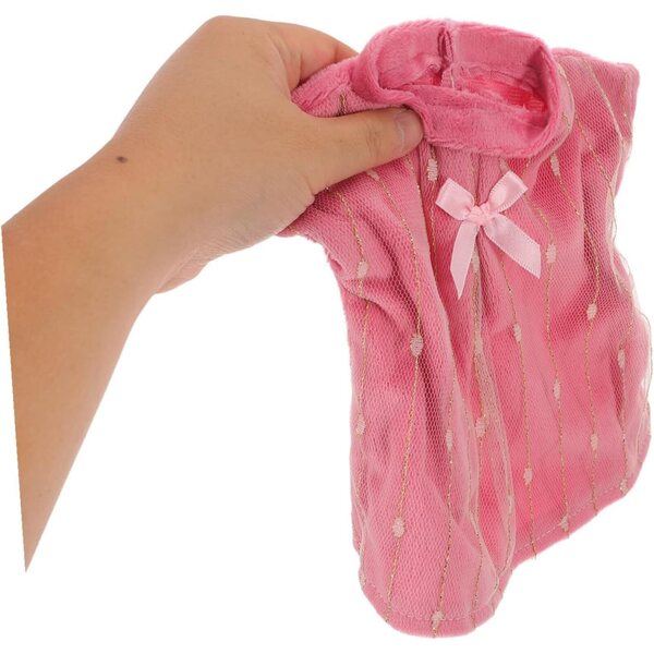 Abbigliamento Bambole Vestito Principessa Rosa con Gonna e Accessori Morbidi e Sicuri