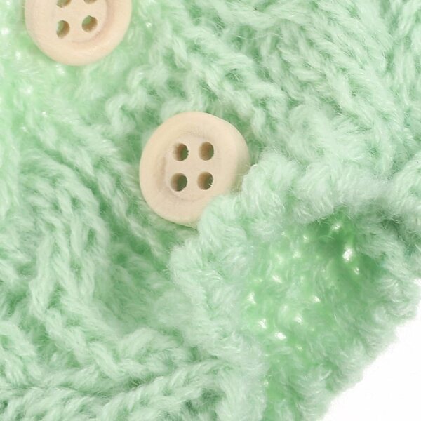 Gatuida Set aus Kleidung und Accessoires, grüner Pullover für 17 cm große Bärenpuppen und Stofftiere
