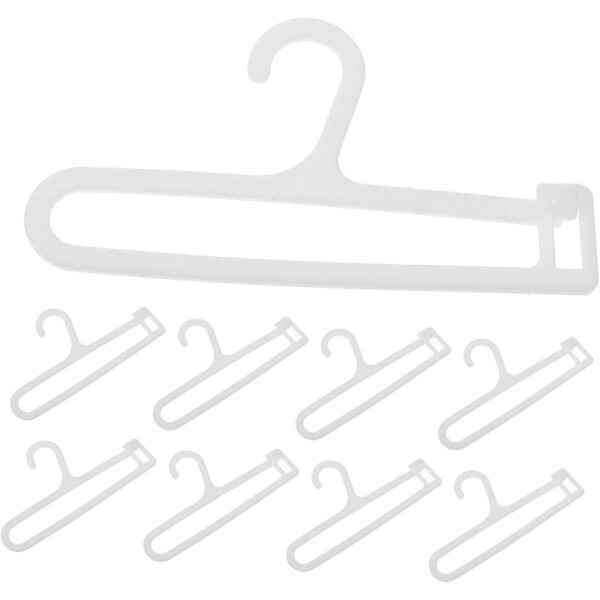 Hemobllo 10pz Appendiabiti Miniatura per Bambole in Plastica Robusta Design Elegante