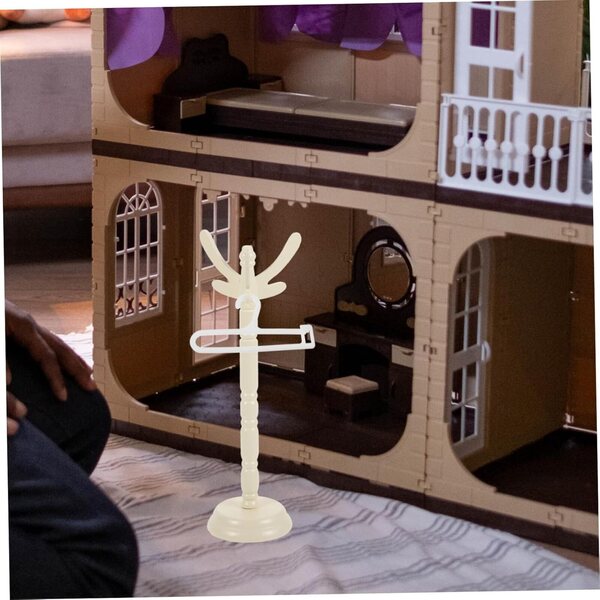 10 Grucce Resistenti per Bambole BJD e Cotone - Organizer Elegante per Casa delle Bambole