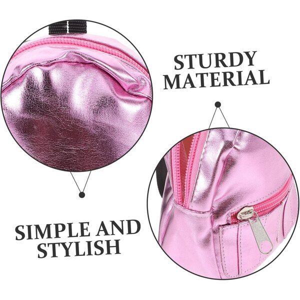 Miniatur-Rucksack für rosa Puppen aus Stoff 11x11x5 cm, dekorative Mini-Schultasche