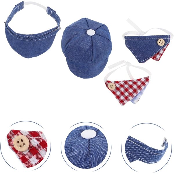 Beaupretty Set 12 Mini Sciarpe e Cappelli Leggeri per Bambole - Accessori per Feste e Gioco Creativo