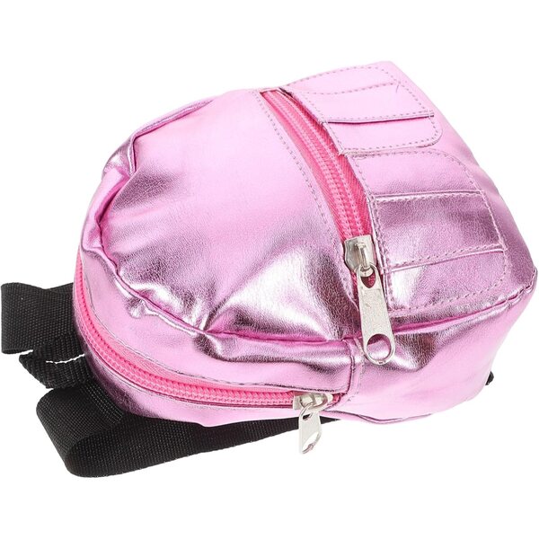 Mini-Rosa-Rucksack für Puppen – dekoratives und funktionales Zubehör für Miniaturhäuser