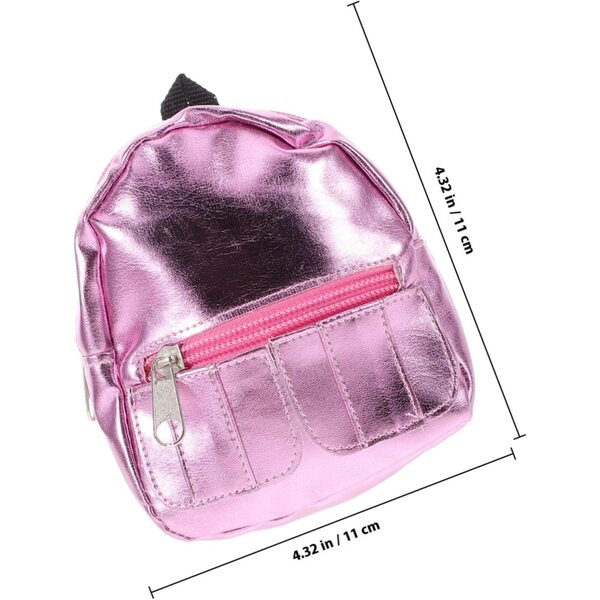 Mini Zaino Rosa per Bambole - Accessorio Decorativo e Funzionale per Case in Miniatura