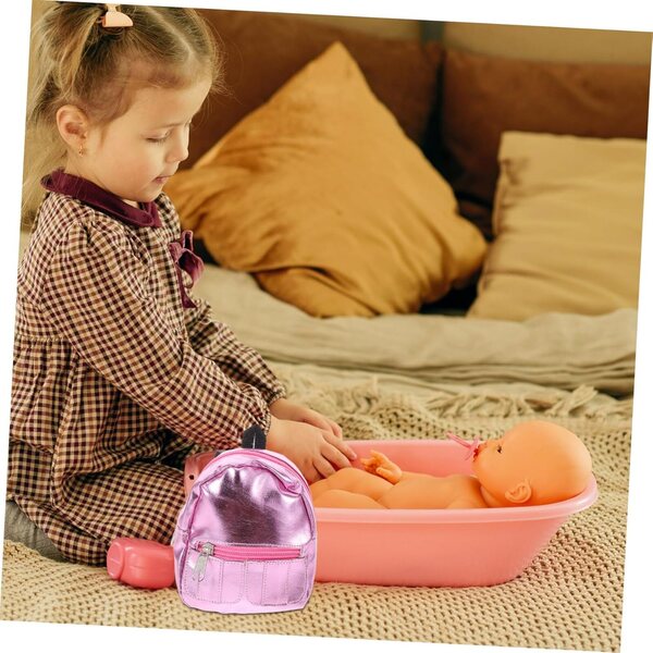 Mini Zaino Rosa per Bambole - Accessorio Decorativo e Funzionale per Case in Miniatura
