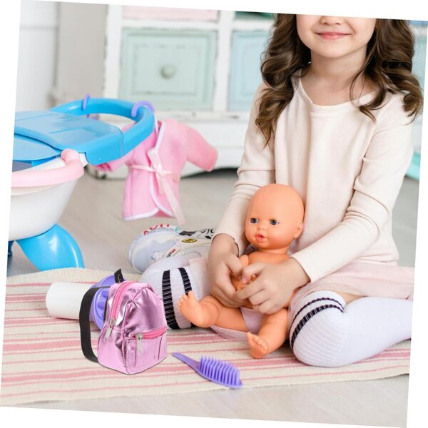 Mini Zaino Rosa per Bambole - Accessorio Decorativo e Funzionale per Case in Miniatura