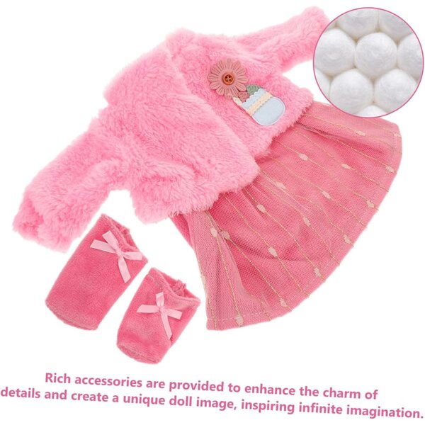 BESTonZON Abito Gonna Rosa per Bambole Costume Principessa Balletto Bambina