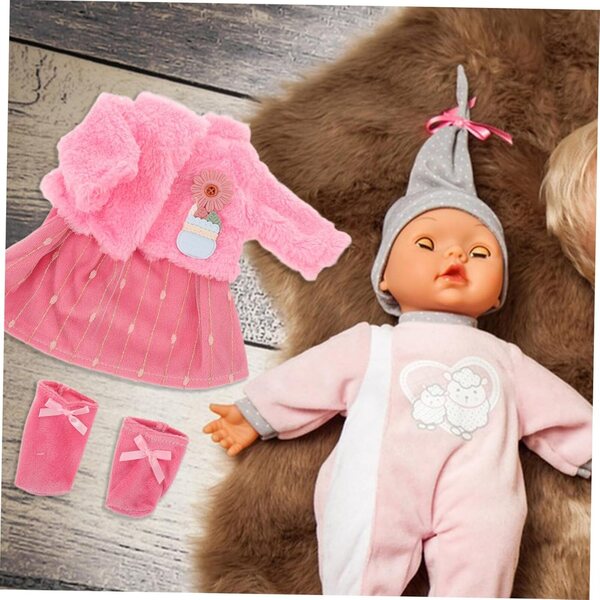 BESTonZON Abito Gonna Rosa per Bambole Costume Principessa Balletto Bambina
