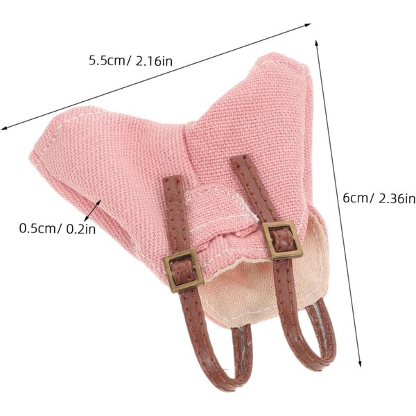 Beaupretty Pantaloni Salopette Rosa per Bambole, Abbigliamento Giocattolo Creativo e Comodo