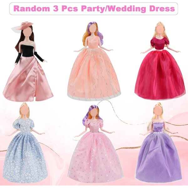 41-teiliges Set aus Kleidung und Modeaccessoires für 29–30 cm große Puppen mit Kleidung, Schuhen und Bikini