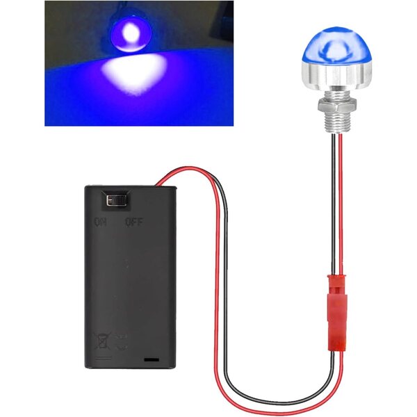 YOUYIKE Mini batteriebetriebene LED für Miniaturen, blaue Puppenhaus-Dekorationslichter
