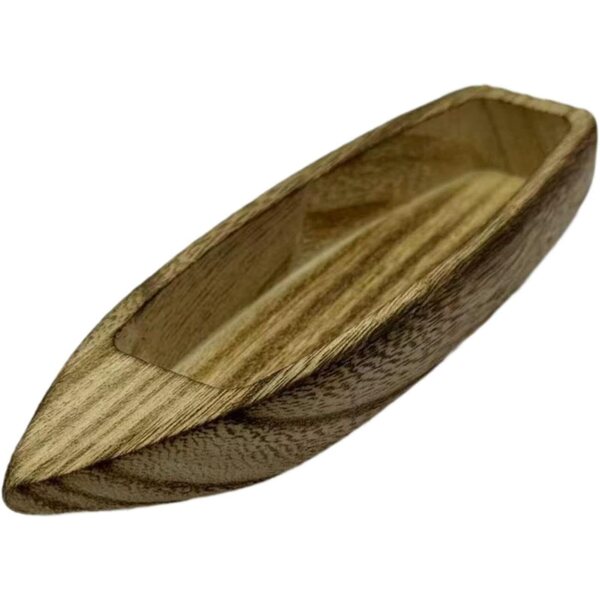 Mini modello di barca in legno XLWLLNJ, decorazione versatile e giocattolo educativo 15 cm