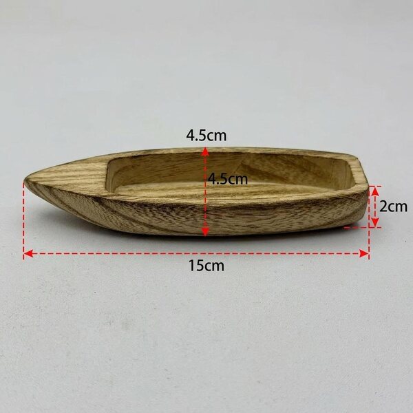 Mini modello di barca in legno XLWLLNJ, decorazione versatile e giocattolo educativo 15 cm