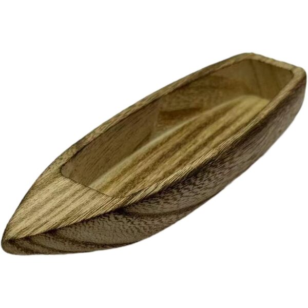 Mini modello di barca in legno XLWLLNJ, decorazione versatile e giocattolo educativo 15 cm