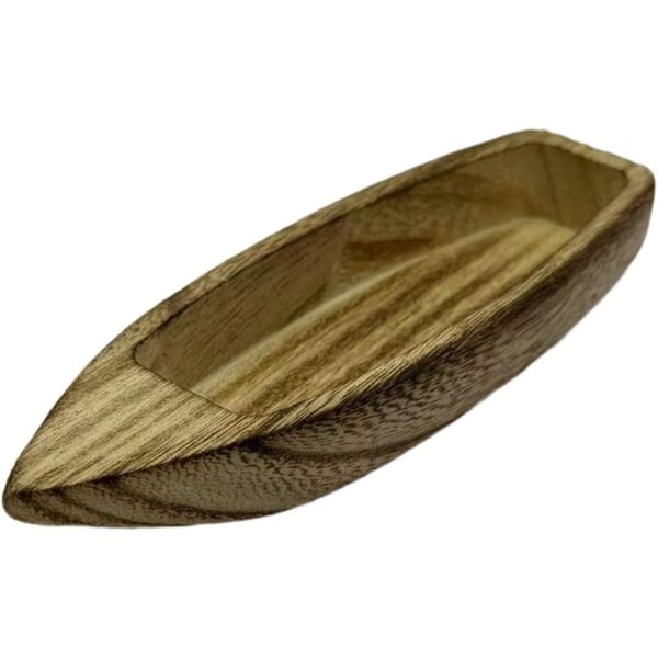 Mini modello di barca in legno XLWLLNJ, decorazione versatile e giocattolo educativo 15 cm