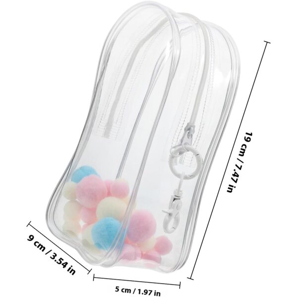 Borsa trasparente in PVC GARIOUANS per bambole con custodia antipolvere e gancio
