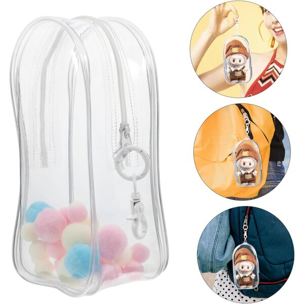 Borsa trasparente in PVC GARIOUANS per bambole con custodia antipolvere e gancio