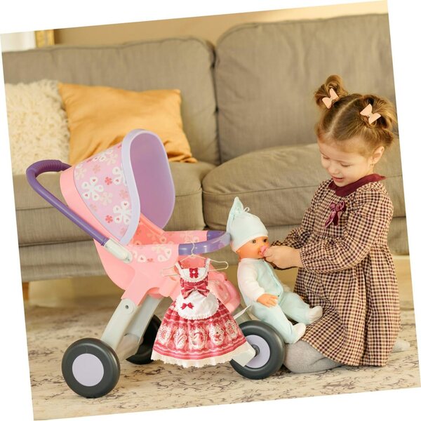 Mikinona 25 Mini-Kleiderbügel aus Metall für Puppen, Spielzimmer-Organizer